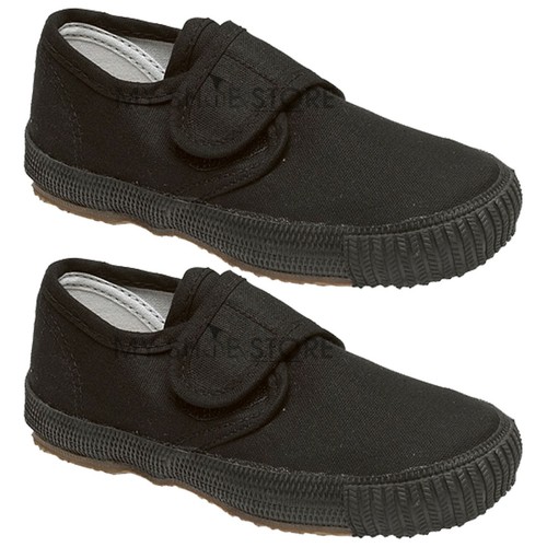 KIDS PE PUMPS UNISEX CHILDREN BOYS GIRLS BACK TO SCHOOL TRAINERS PLIMSOLLS SHOES - Picture 5 of 7