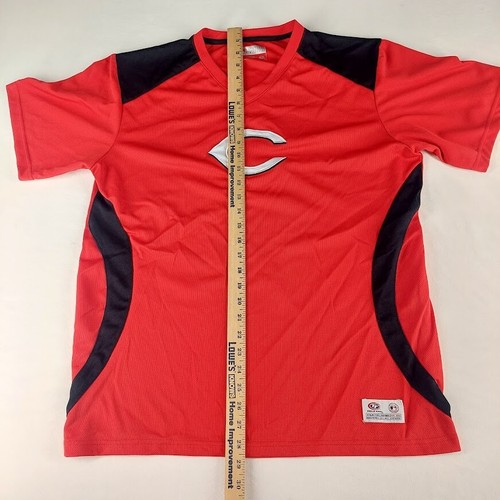 True Fan Cincinnati Reds Men's Shirt MLB V Neck Short Sleeve Size Large - Picture 13 of 14