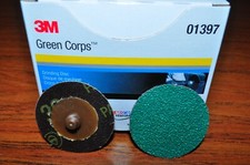 3M™ 1397 Green Corps™ Roloc™ Disc 3M 01397 2 in, 36YF Grit, 25 discs per box 