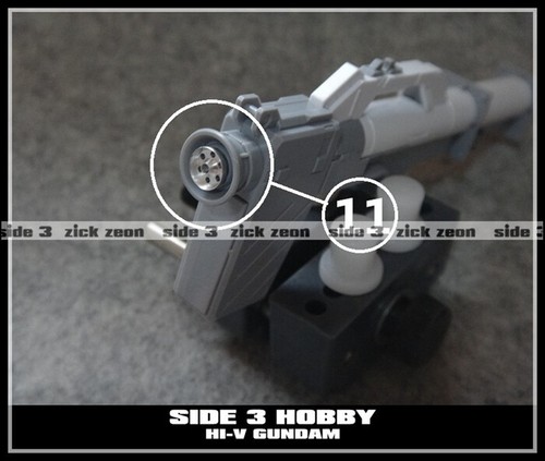 Juego de piezas metálicas detalladas para figura MG 1/100 Hi v GDM ver ka + sistema de armas pesadas - Imagen 5 de 10