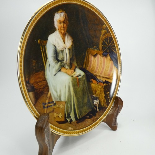 REMINISCING IN THE QUITE Knowles Plate Norman Rockwell Rediscovered Women  Z1HYL - Foto 6 di 12