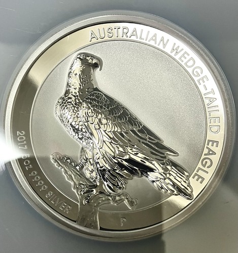 2017 P $8 WEDGE TAILED REVERSE PROOF SILVER EAGLE NGC PF70 5 OZ MERCANTI W/OGP - Picture 3 of 7