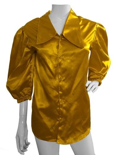 Informal Satén Nuevo Diseñador Mujeres Camisa Abotonada Especial Manga 3/4 Camisa S90-1 - Imagen 15 de 45