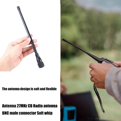 27Mhz Soft Whip BNC Connector Aerials for Handheld CB Radio Car Radio - Zdjęcie 2 z 8