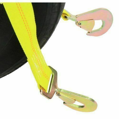 Car Dolly Wheel Net Tire Basket Tow Adjustable Straps J-Hook Tie - Foto 8
