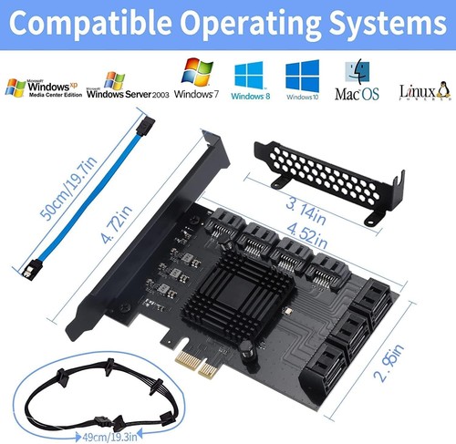 High-Speed PCI Express 3.0 SATA Controller Card - 10 Ports for Ultimate Storage - Picture 6 of 9