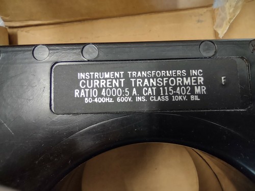 Instrument Transformers INC - 115-402 Current Transformer Ratio 4000:5 A - Picture 3 of 6