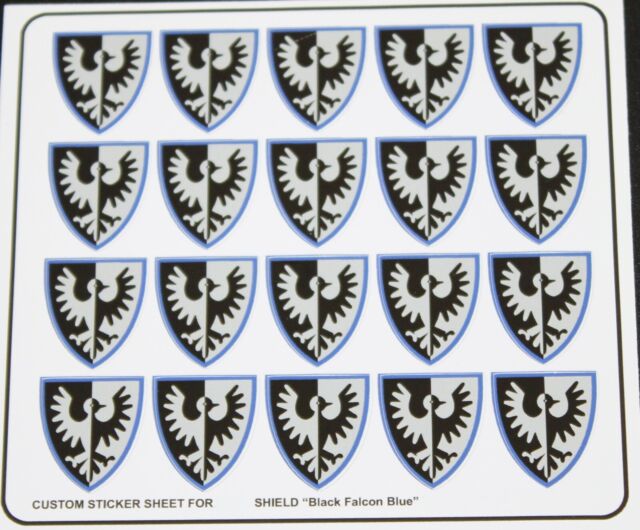 Custom Aufkleber für Schild Replacement Sticker Sheet for Shield