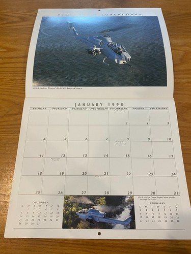 1998 Bell Helicopter Textron Terminkalender Bell XV-15 206 Cobra AH-1J 222 - Bild 2 von 15