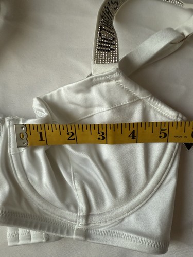 Victoria's Secret White Shine Strap Wicked Bikini Top 32DD NWT Sexy Swim - Picture 4 of 7