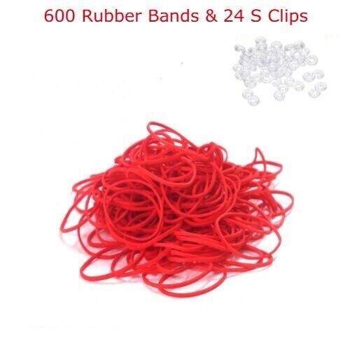 WEBSTUHLBÄNDER VERSCHIEDENE ARMBANDHERSTELLUNG MEHRFARBIG GUMMI DIY KIT KINDER UK - Bild 30 von 75