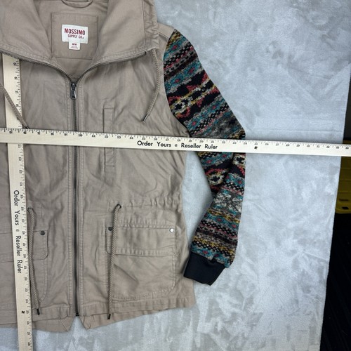 Mossimo Supply Co Aztec Utility Jacket Full Zipper Sweater Women’s Size Medium - Picture 9 of 10