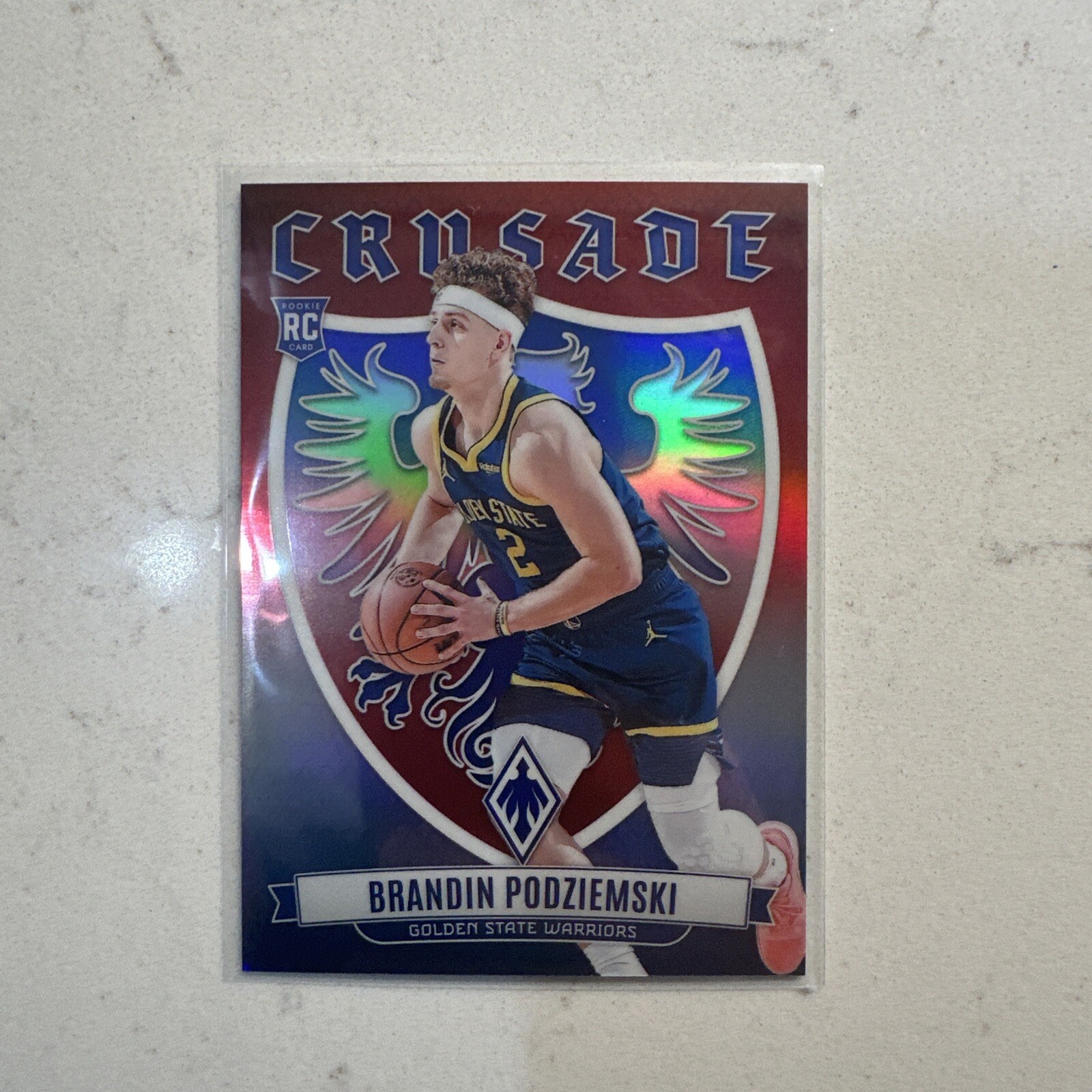 2023-24 Panini Phoenix - Crusade Red #5 Brandin Podziemski /125 (RC)