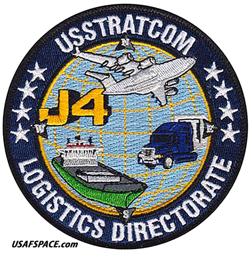 USAF USSTRATCOM -U S STRATEGIC COMMAND- J4 -LOGISTICS DIRECTORATE- VEL PATCH - Picture 1 of 2