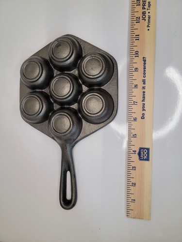 Vintage Aebleskiver Pan Cast Iron Danish Henriksen Imports - Picture 4 of 4