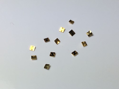Watch Dial Hour GOLD Square Markers 12 pieces Indices Indexes Numerals Dot Bars - Picture 2 of 2