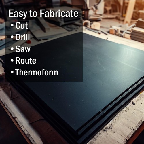 Premium Black HDPE Sheet - 3/4'' Thick, Essential for DIY & Outdoor Applications - Picture 11 of 11