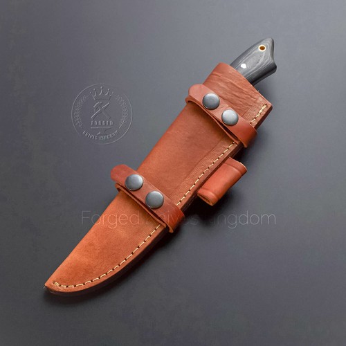 Rare!! Handmade Full Tang D2 Trail Scout Micarta Large Hunter Modern Tactical - Picture 3 of 3