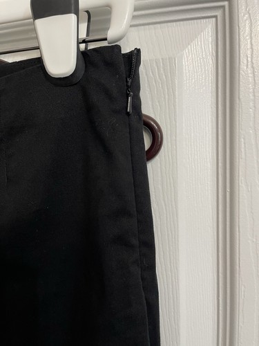 J. Jill Chino Pants 6 Black Precision Stretch Cotton Side-Zip Ankle Women's - Picture 3 of 5