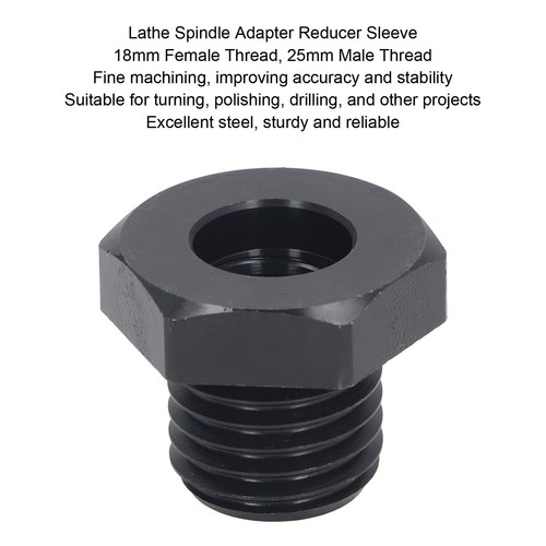 Woodworking Lathe Adapter Lathe Spindle Reducer Sleeve Excellent Steel Stable - Picture 18 of 24