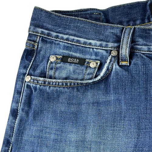 Boss Hugo Boss Jeans Herren 33x32 Blau Texas Regular Fit Medium Wash Denim - Bild 3 von 15