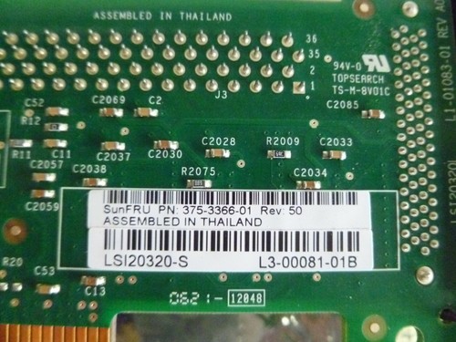 SUN/LSI Logic LSI20320-S PCI-X Single Ultra320 SCSI Host Bus Adapter 375-3366-01 - Picture 4 of 4