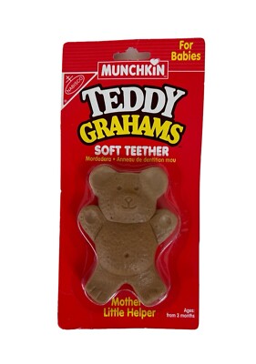 RAR Vintage Munchkin Nabisco Teddy Grahams Bär Baby Beißring Werbung