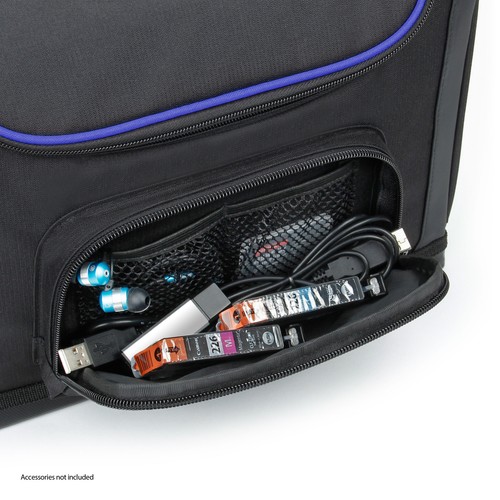 Portable Photo Printer Carrying Case & Messenger Travel Bag (Blue) - Picture 4 of 9
