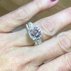 Round Cut 3.20 Ct IGI Certified Lab Grown Diamond Band 950 Platinum Ring EF/VVS2 — photo 2