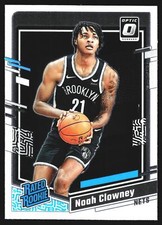 Noah Clowney Rated Rookie Brooklyn Nets 2023-24 Donruss Optic RC Rookie