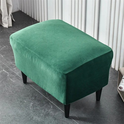 Velvet Wing Chair Cover Wingback Chair Slipcovers Single Armchair Sofa Cover - Picture 22 of 44