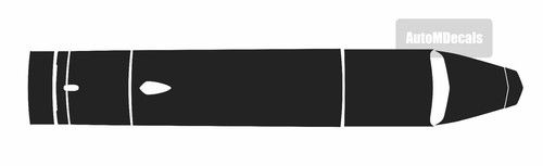 Chevy Camaro 2019 - 2022 Vinyl Decals Center Racing Stripes Rally Graphics Kit - Picture 3 of 7