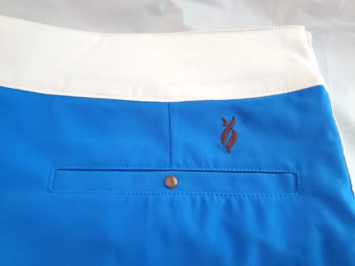 Lopez Women's 8 Pullon Skort Tennis Golf Pickleball Blue White Brown - Picture 7 of 9