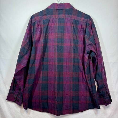 Hart Schaffner Marx Plaid Button Down Shirt Long Sleeve Sz XL - Picture 7 of 8