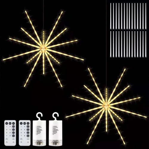 USB/Battery Power Waterproof Fireworks Fairy String Light LED Meteor Burst Light - Picture 24 of 25