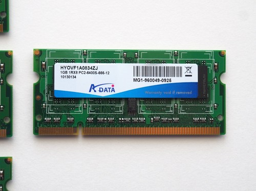 Lot of 11 ADATA 1GB 1RX8 PC2-6400S-666-12 DDR2 800MHz HYOVF1A0834ZJ - Picture 5 of 10