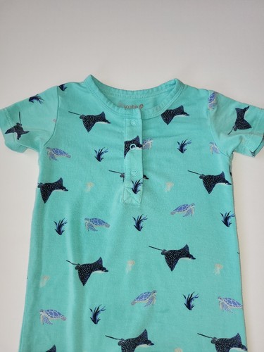 Pagliaccetto Kyte Baby Eagle Ray manica corta taglia 12-18 mesi bambù - Foto 2 di 5