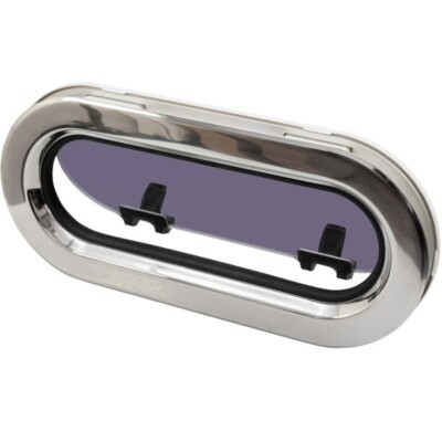 Lewmar Edelstahl Portlight 7 RE Bootsfenster 191x425mm Boot Yacht