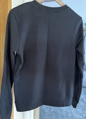 Nike Womens Sweatshirt XS Black Crew neck Pullover Long Sleeves logo - Picture 2 of 5