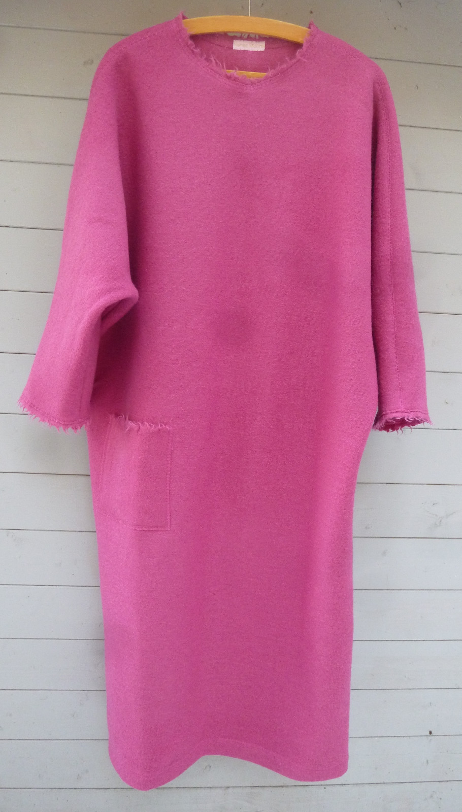 NEU Designer Modell ️KLEID KAFTAN HÄNGER Wolle ️Gr.42 44 ️UNIKAT Rosa 460a27 NEU Designer Modell ️KLEID KAFTAN HÄNGER Wolle ️Gr.42 44 ️UNIKAT Rosa 460a27