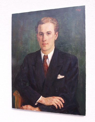 Robert STREIT (1885-1957)  Bildnis eines jungen Herren. Format 61x81 cm. - Picture 7 of 7
