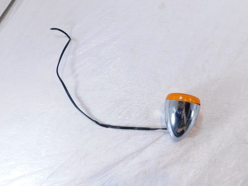 Harley Davidson Sportster Softail Dyna V-Rod Chrome Front Turn Signal Indicator - Picture 10 of 11