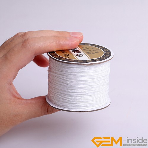 Cordón de nailon nudo chino de 0,8 mm Shamballa macrame cuerda costura 120 metros - Imagen 99 de 109