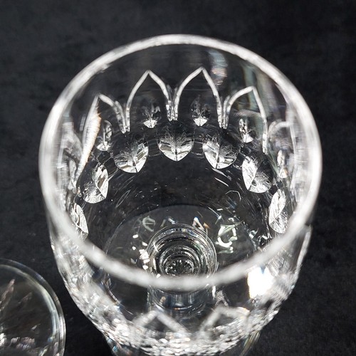 Webb Corbett Canterbury Port Wine Glass x2 Cut Crystal Arches & Thumbprint 11cm - Picture 3 of 7