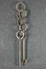 ANTICA CATENA IN FERRO BATTUTO AD ANELLI -700 ITALIA - XVIII SECOLO