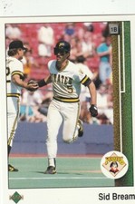 FREE SHIPPING-MINT-1989 Upper Deck Sid Bream #556 PIRATES PLUS BONUS CARDS