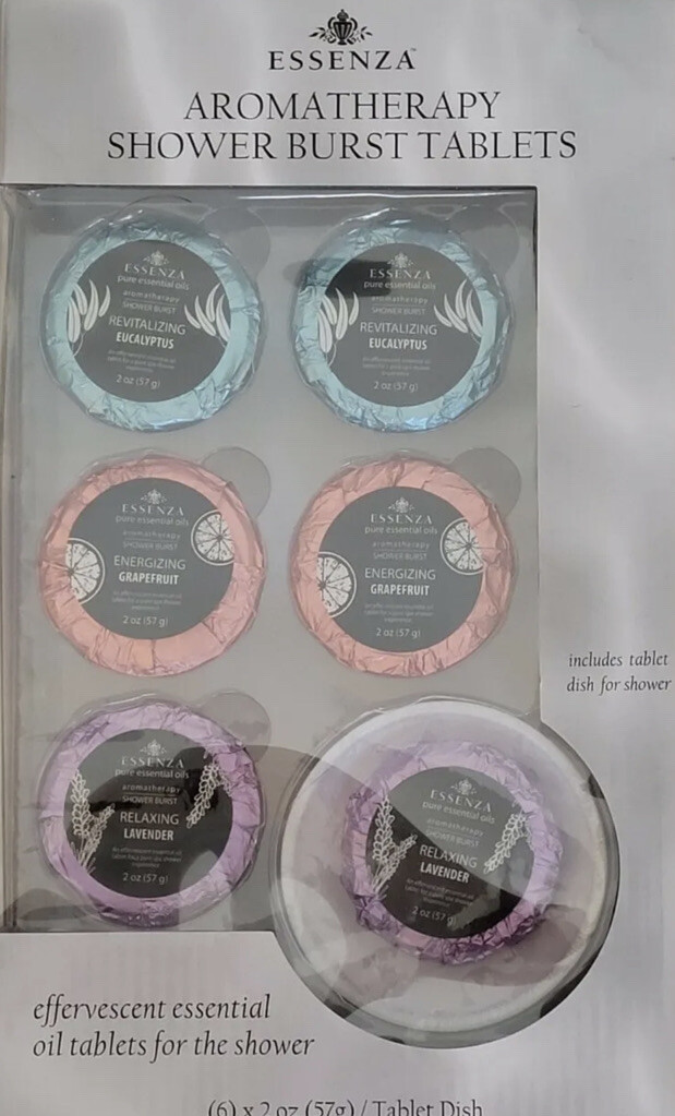 6+Essenza+Aromatherapy+Shower+Burst+Tablets+Lavender+Grapefruit