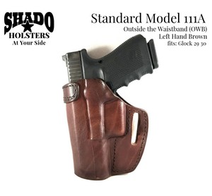 SHADO-Leather-Holster-Model-111A-Left-Hand-Brown-fits-Glock-29-30-Brand-Products