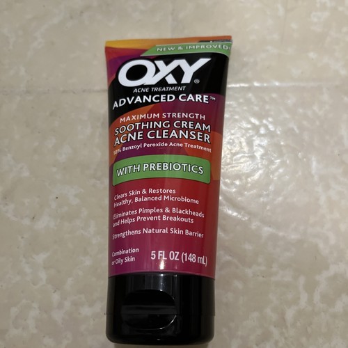 Oxy Maximum Daily Face Wash Acne Treatment 10% Benzoyl Peroxide 5 oz - Picture 2 of 4
