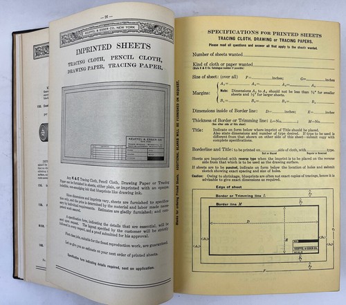 1936 Keuffel & Esser Hardcover Catalog Drafting Drawing w 1939 Pricelist - Picture 17 of 24